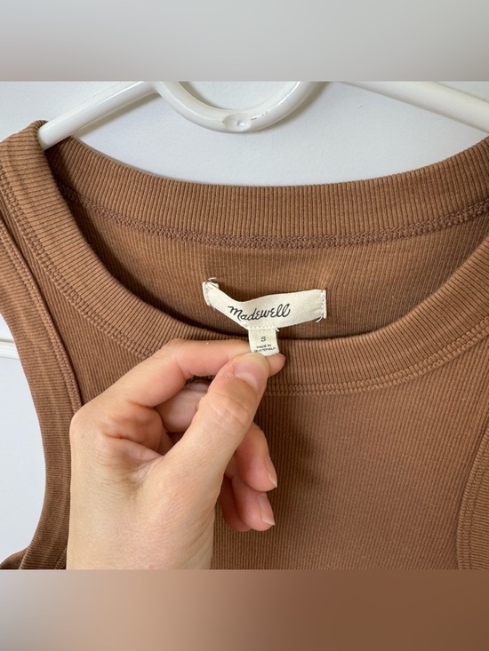 Madewell Supima Cotton Tank Small - Picture 3 of 5